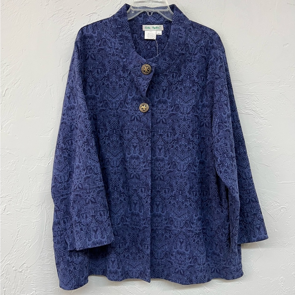 Women’s Plus Size 20/22 Ulla Popken Indigo Jacket